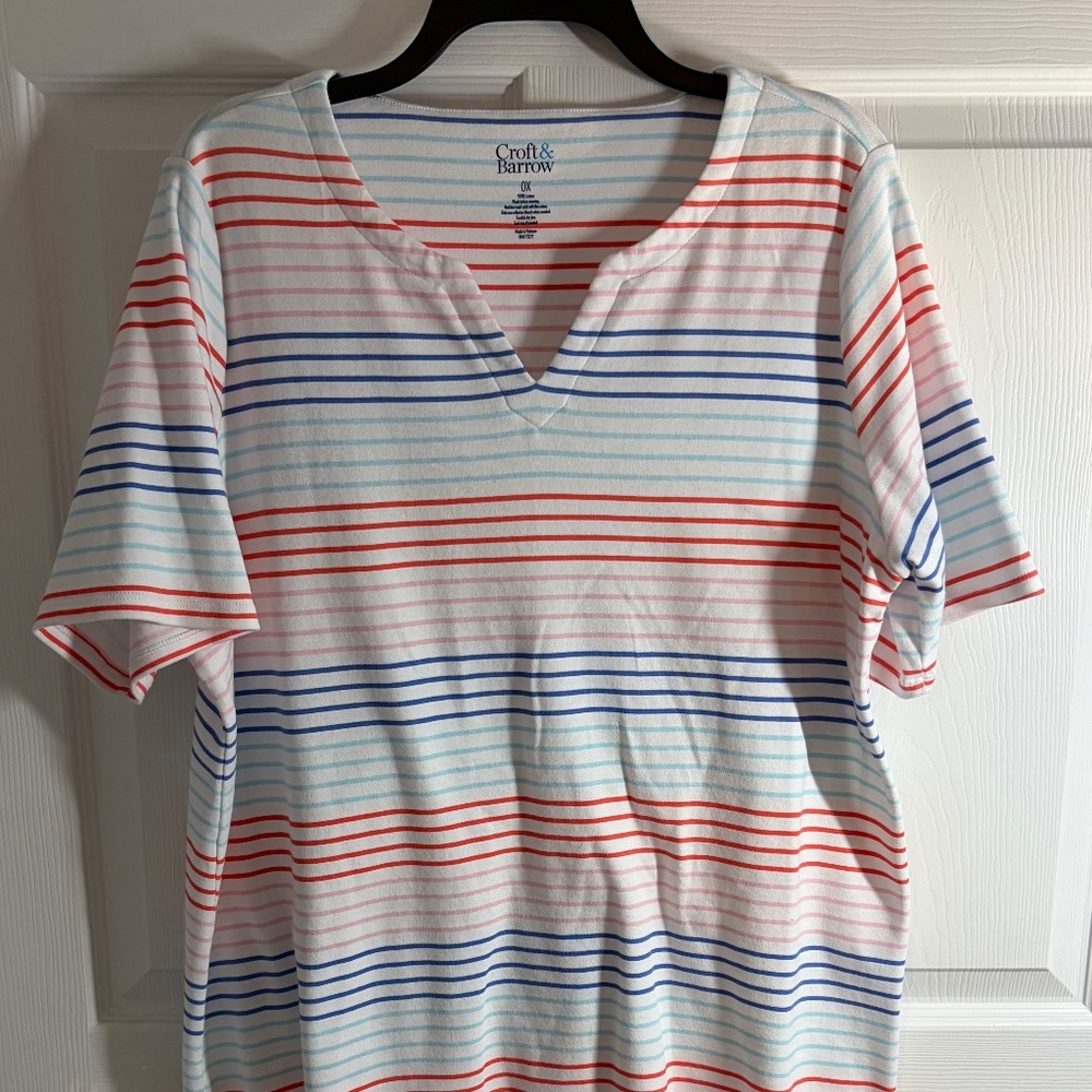 Croft & Barrow Knit Top Lot of 2 size 0X